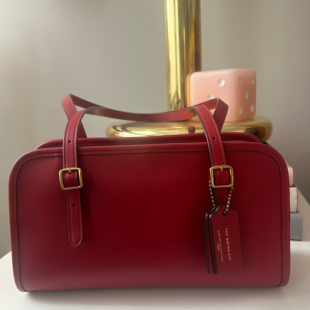 Coach Swing Zip in Ruby Red - Picture 5 of 6